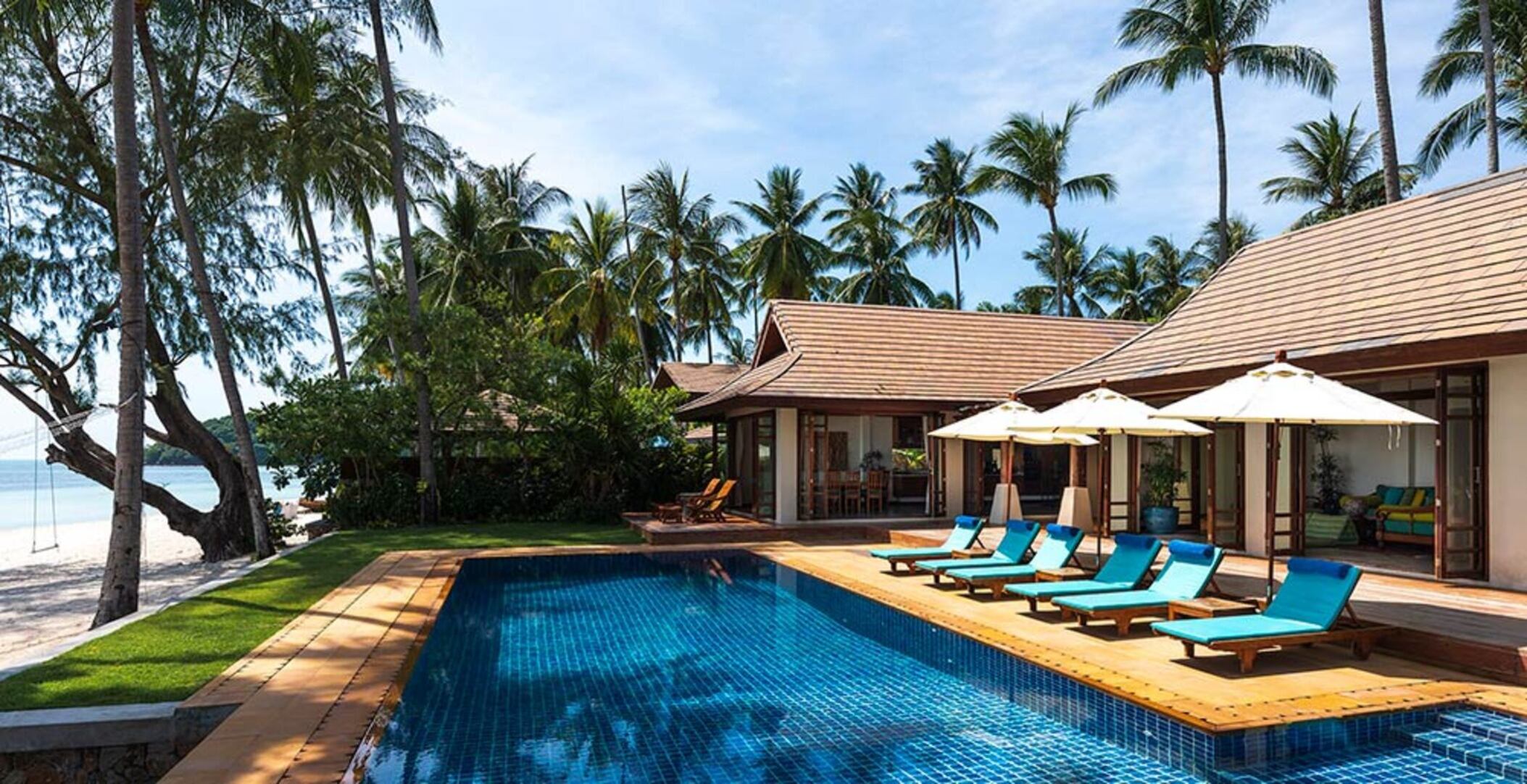 Diese perfekte 5-Sterne-Villa in Koh Samui mit privatem Pool am Strand, Villa Waimarie 1005