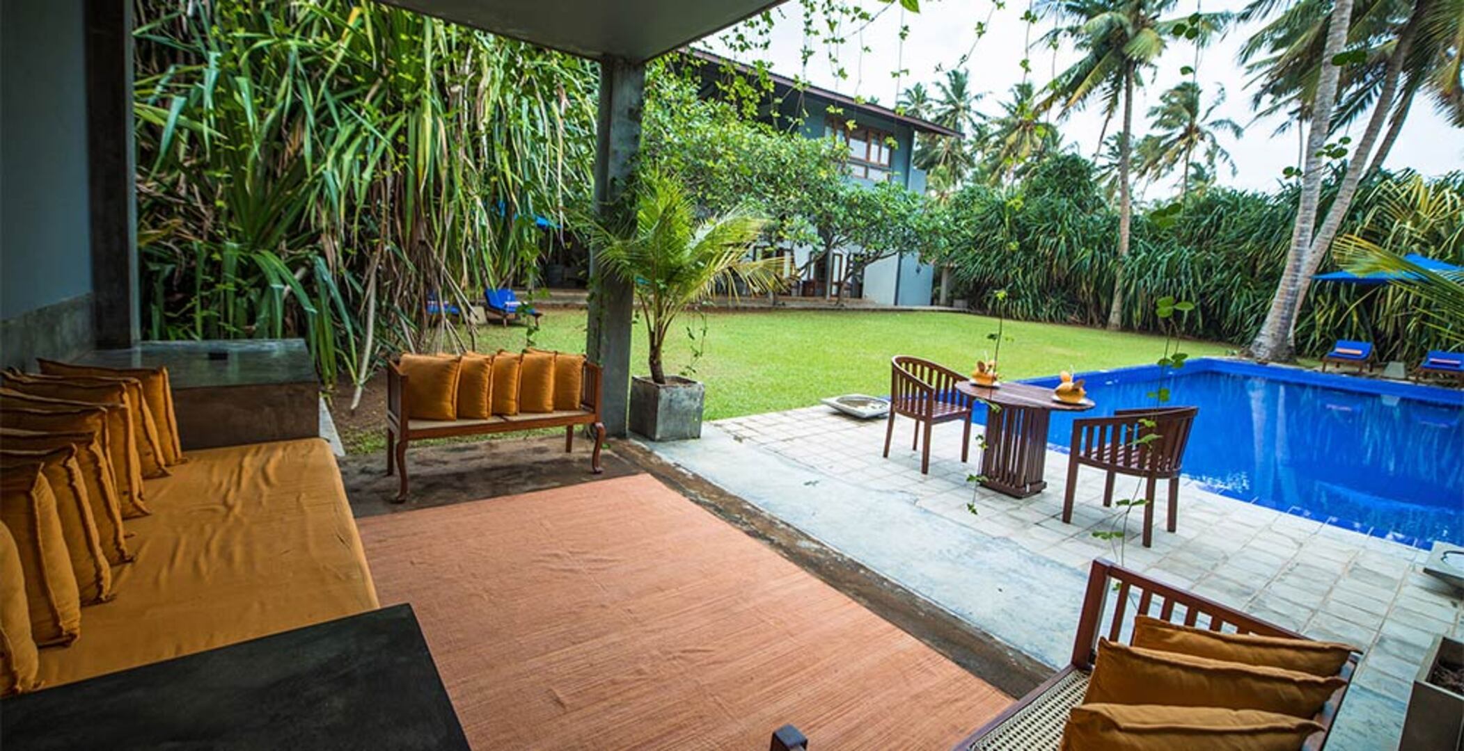 Erleben Sie einen Luxusurlaub in Sri Lanka während Ihres Aufenthalts in dieser wunderschönen Villa, Villa Saffron & Blue