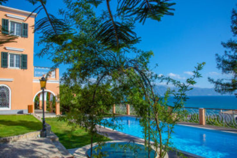 Privater Pool und atemberaubende Aussicht, Korfu Villa 1000