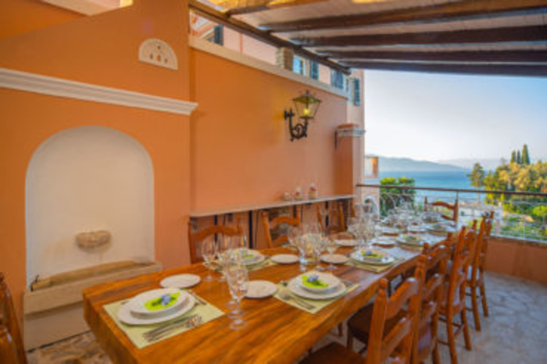 Privater Pool und atemberaubende Aussicht, Korfu Villa 1000