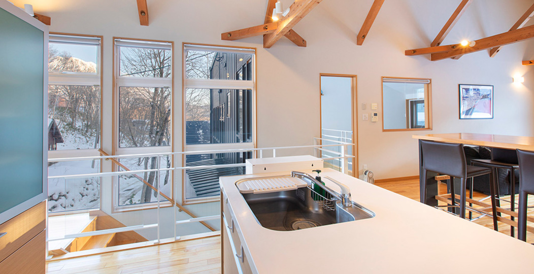 Exklusives Ferienhaus mit 2 Schlafzimmern in Hirafu, in der Nähe des Skigebiets, Niseko Apartment 1016