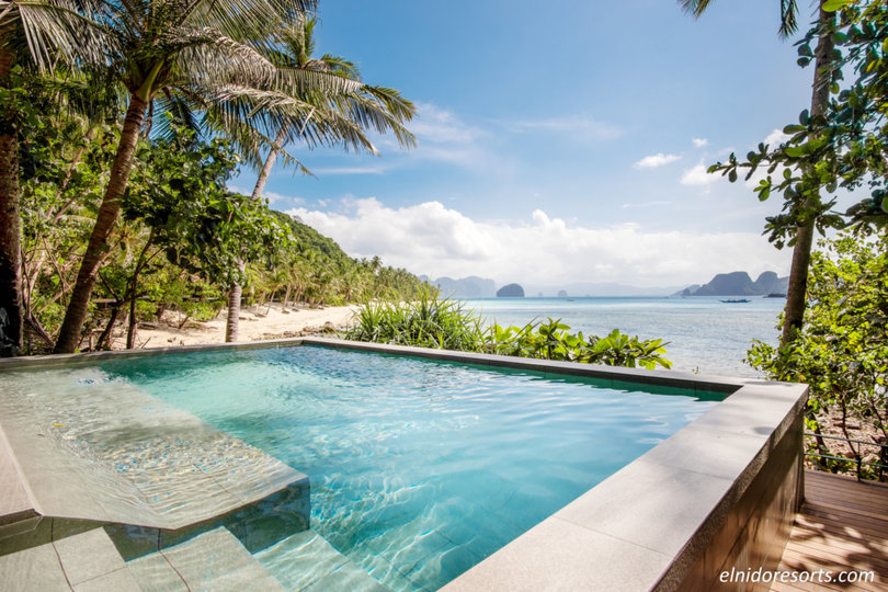 Exklusive 5-Sterne-Villa mit Baldachin im Pangulasian Island Resort, El Nido Villa 1012