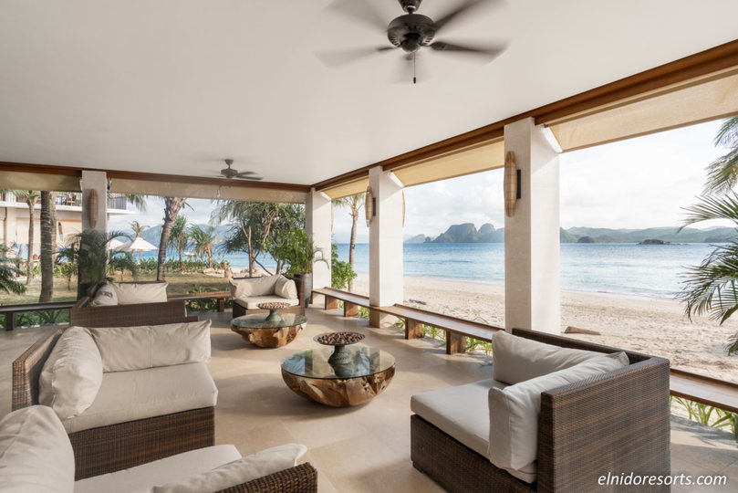 Exklusive 5-Sterne-Villa mit Baldachin im Pangulasian Island Resort, El Nido Villa 1012