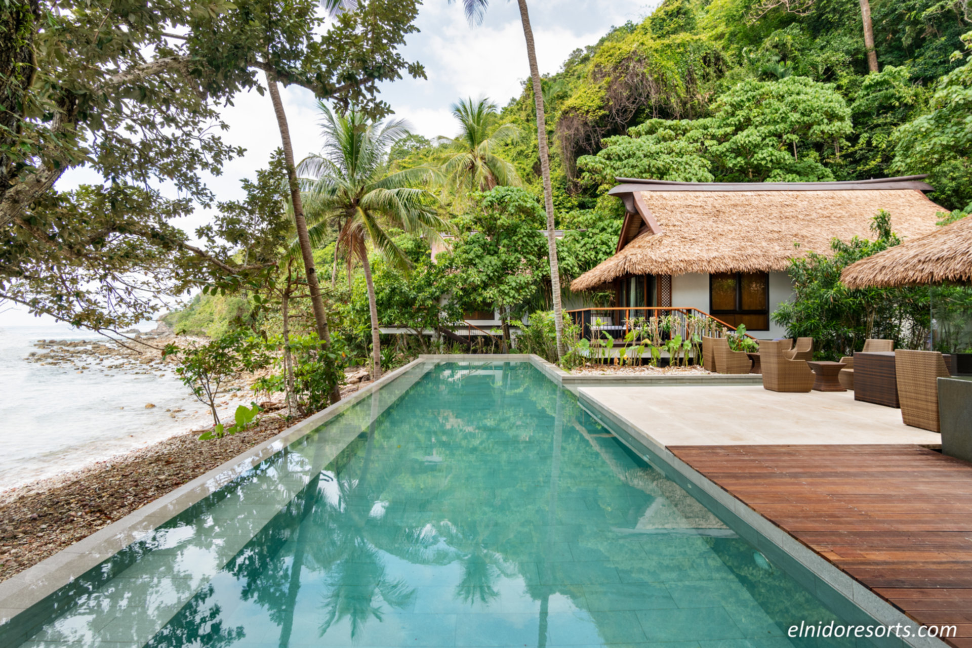 Luxuriöse Strandvilla im Pangulasian Island Resort, El Nido Villa 1013