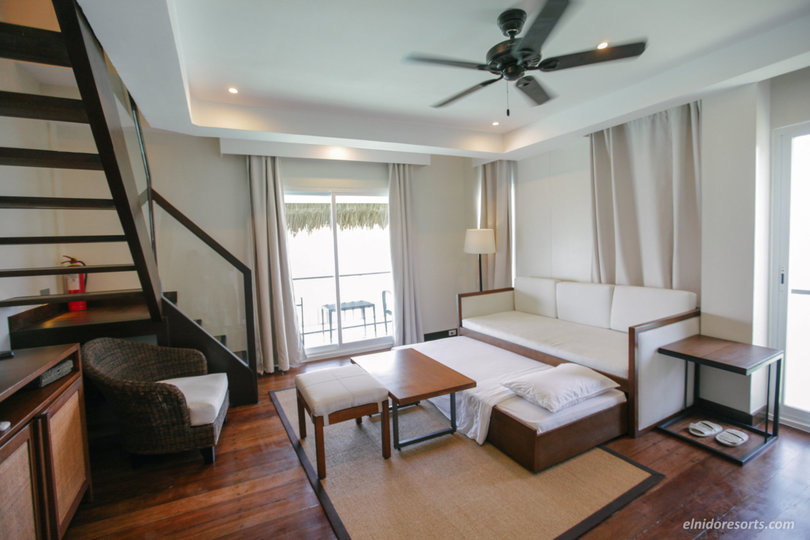 Exklusives 5-Sterne-Wasser-Cottage im Apulit Island Resort, El Nido Cottage 1001