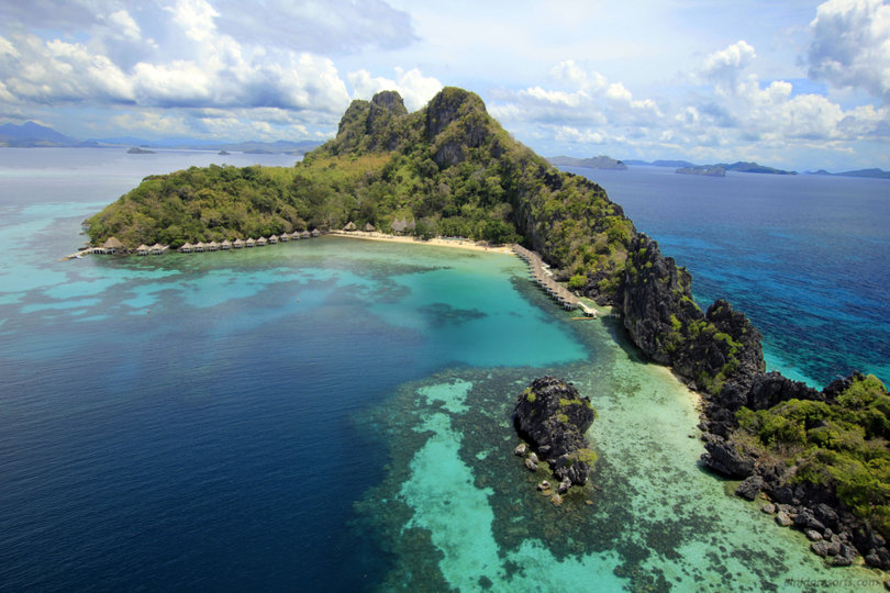 Exklusives 5-Sterne-Wasser-Cottage im Apulit Island Resort, El Nido Cottage 1001