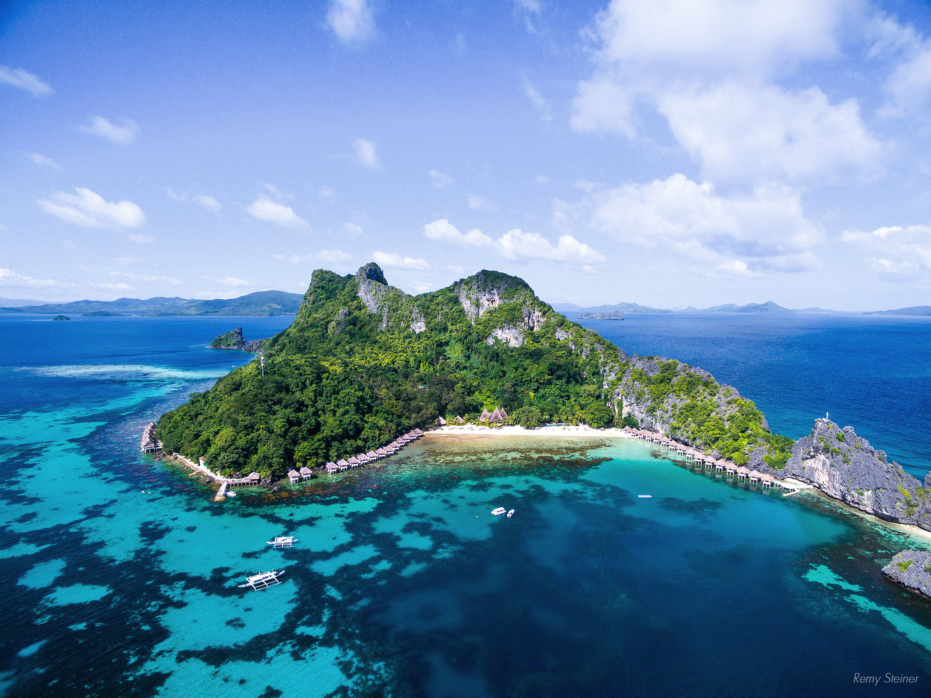 Wunderschönes 5-Sterne-Loft-Wasser-Cottage mit Meerblick im Apulit Island Resort, El Nido Cottage 1002
