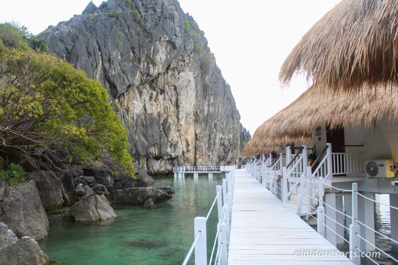 Wunderschönes 5-Sterne-Loft-Wasser-Cottage mit Meerblick im Apulit Island Resort, El Nido Cottage 1002