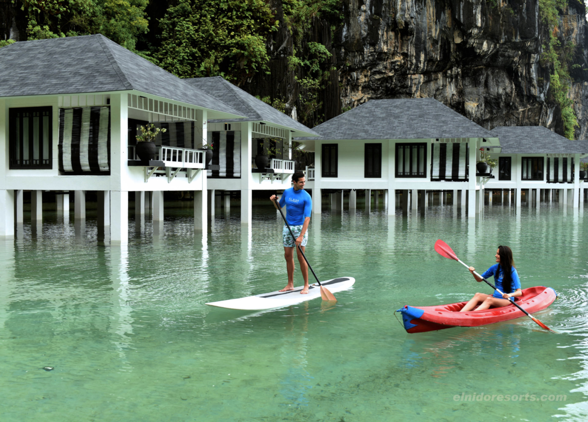 Exklusives Wasser-Cottage mit herrlicher Aussicht im Lagen Island Resort, El Nido Cottage 1009
