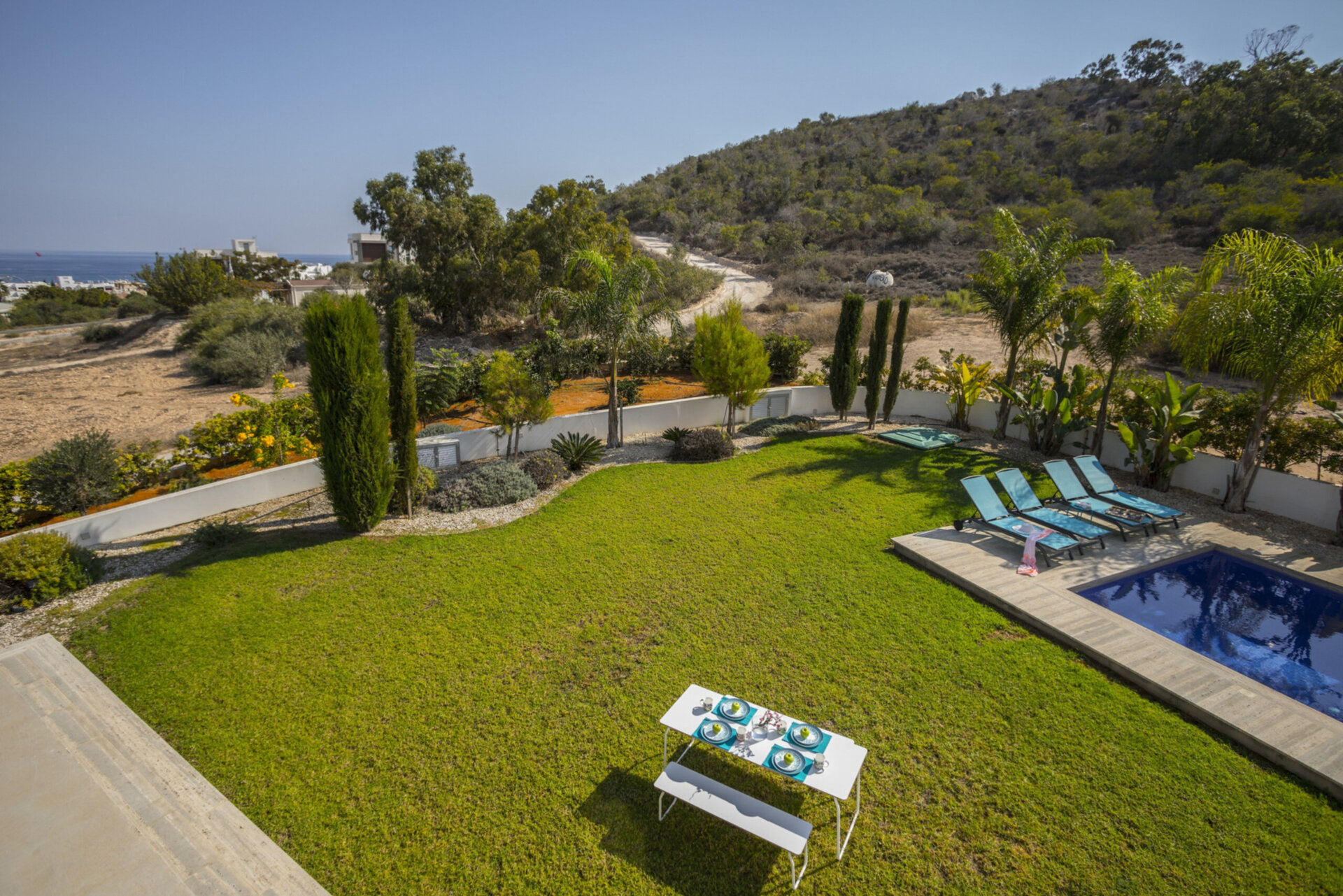 Stellen Sie sich vor, Ihre Familie mietet diese luxuriöse Villa im zeitgenössischen Stil, Protaras Villa 1429