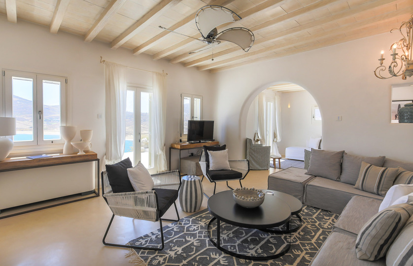 Mieten Sie Ihre luxuriöse Villa mit 5 Schlafzimmern, Mykonos Villa 1001