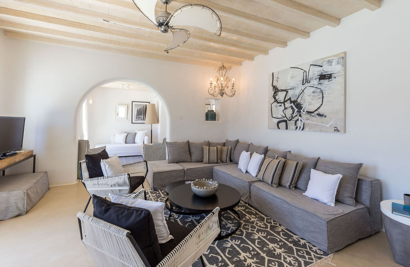 Mieten Sie Ihre luxuriöse Villa mit 5 Schlafzimmern, Mykonos Villa 1001