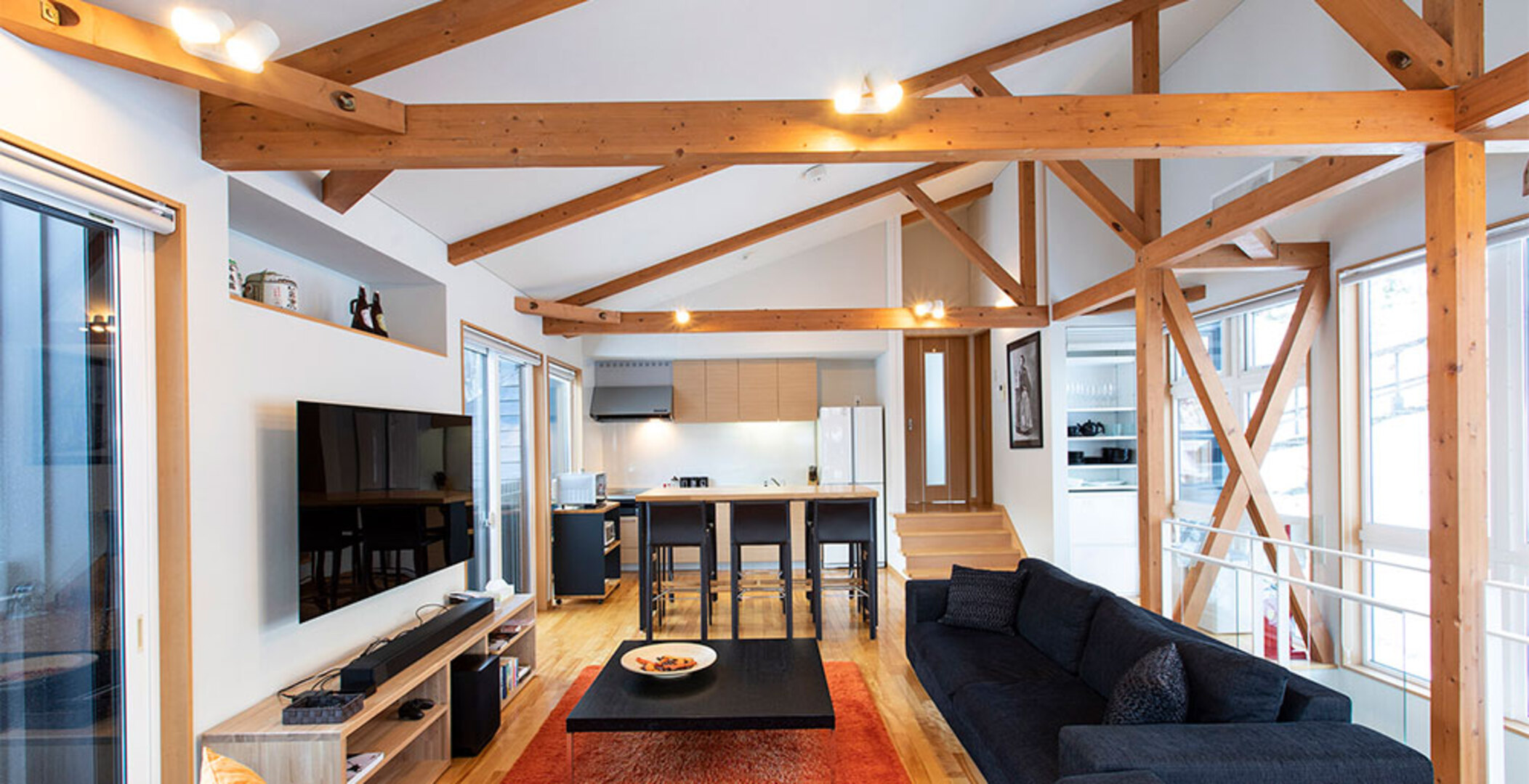 4 Ferienchalets in Hirafu, in der Nähe des Skigebiets, Niseko Chalet 1020
