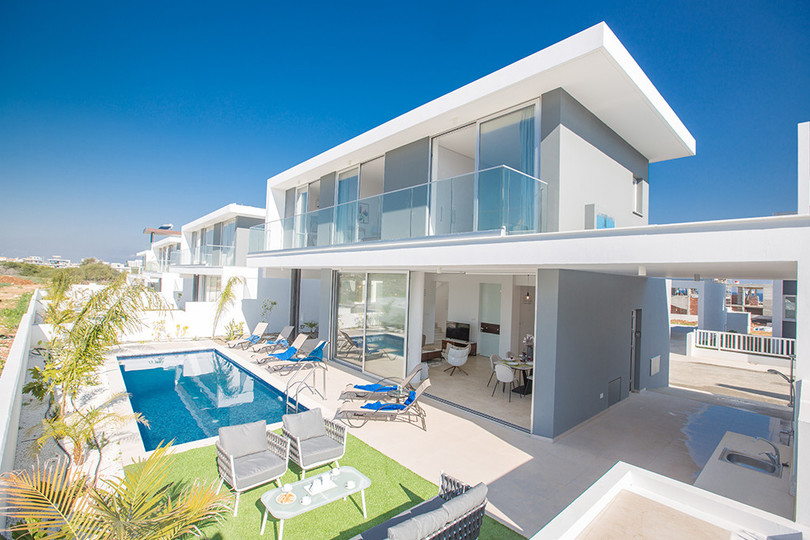 Stellen Sie sich vor, Ihre Familie mietet diese luxuriöse Villa im zeitgenössischen Stil in Protaras, Protaras Villa 1566