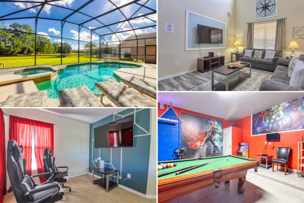 Luxuriöse Florida-Villa mit fantastischem Privatpool im Watersong Resort, Florida Villa 6203