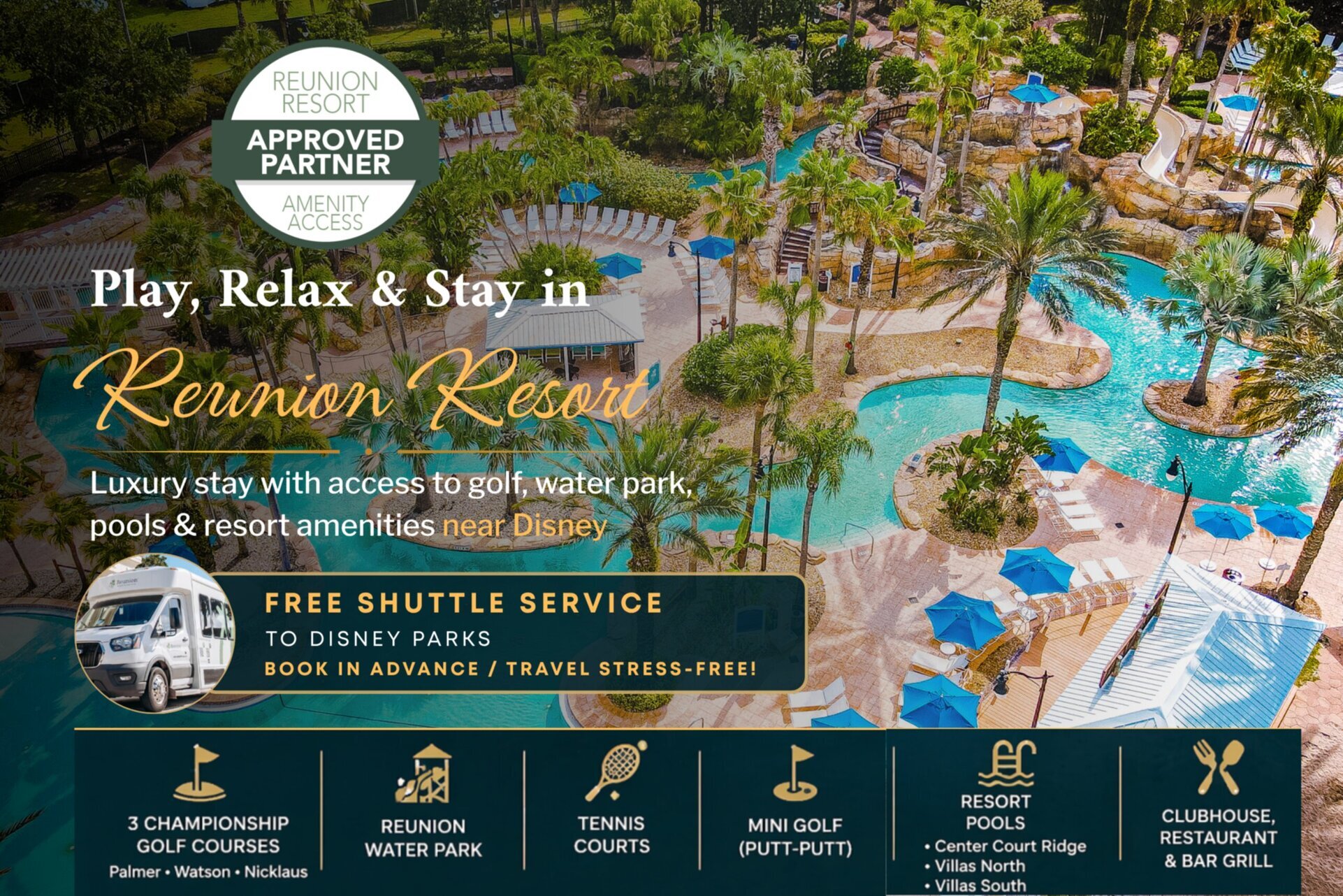 Mieten Sie dieses luxuriöse 5-Sterne-Anwesen im Bear's Den Resort, Orlando Mansion 6125