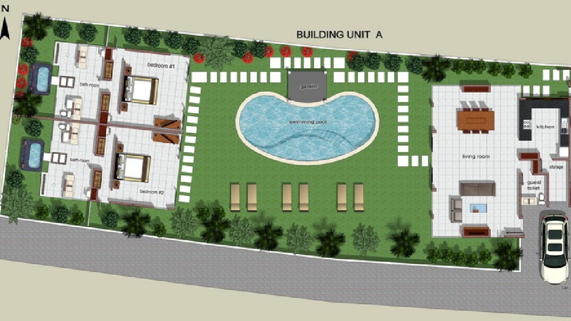 Gemütliche 2-Zimmer-Villa mit fantastischem Poolbereich, Bali Villa 2216