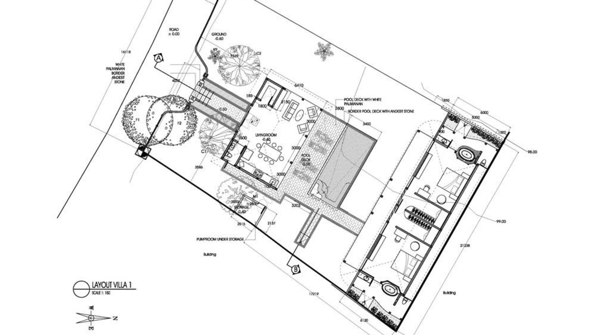 Tolle 2-Zimmer-Villa mit fantastischem Pool und Garten, Bali Villa 2226