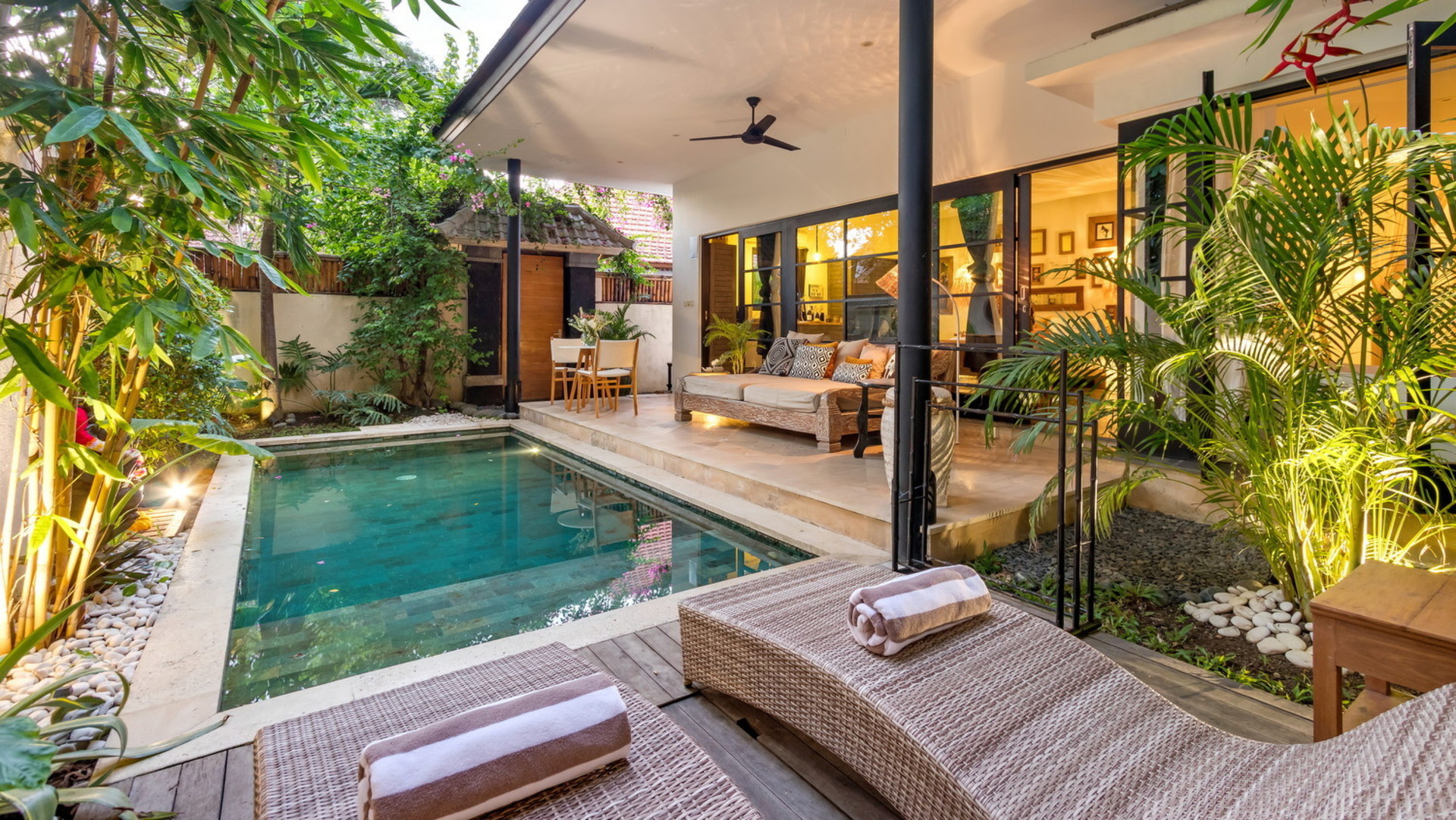 Ruhige 1-Zimmer-Villa mit wunderschönem Poolbereich, Bali Villa 2230