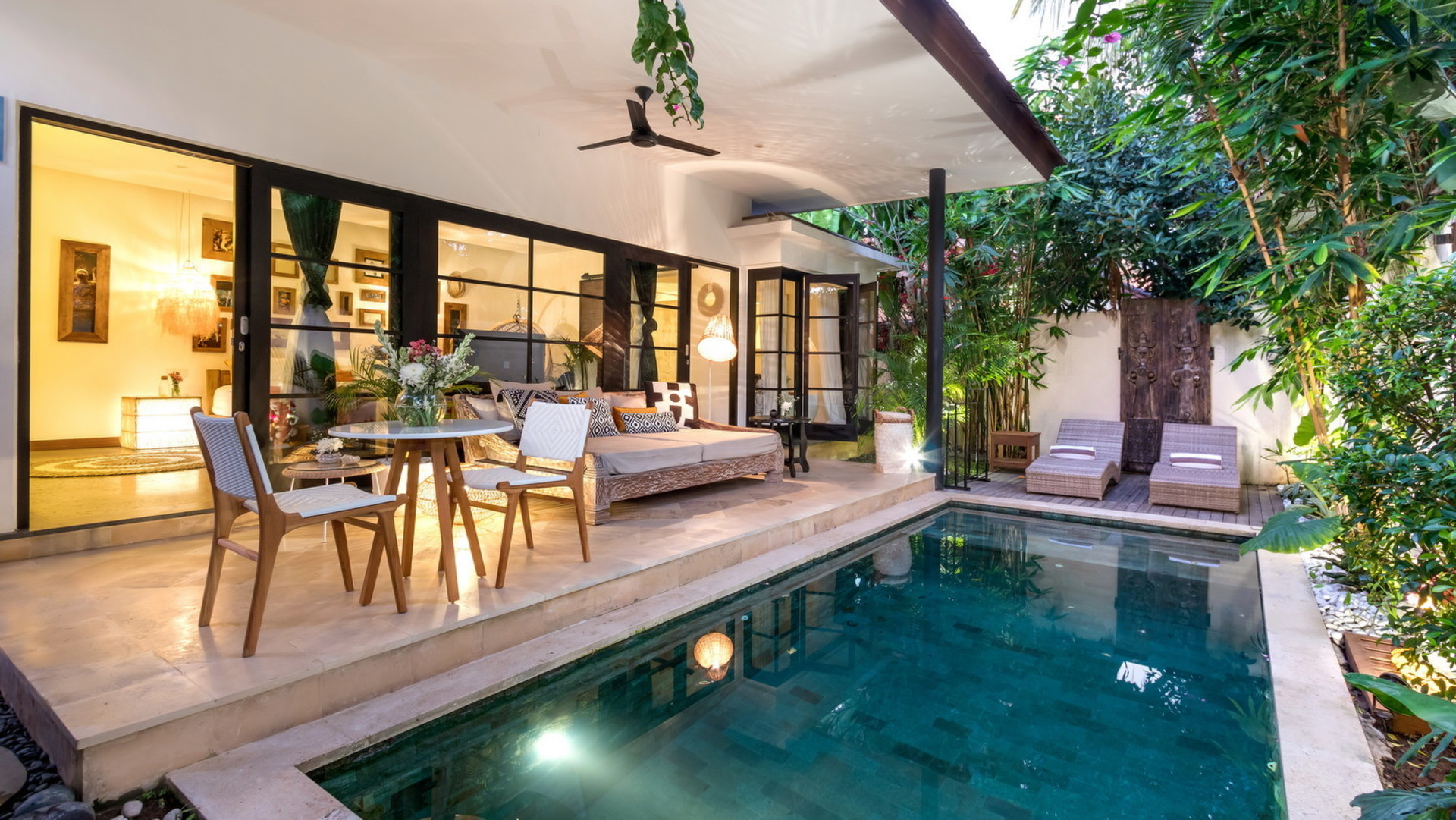 Ruhige 1-Zimmer-Villa mit wunderschönem Poolbereich, Bali Villa 2230