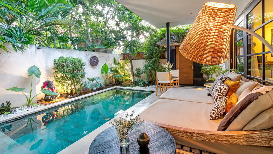 Ruhige 1-Zimmer-Villa mit wunderschönem Poolbereich, Bali Villa 2230