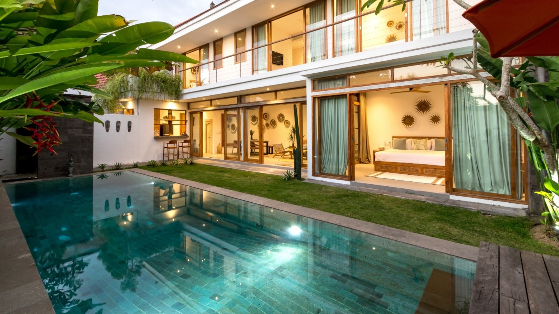 Genießen Sie eine voll ausgestattete 4-Zimmer-Villa mit Pool und Garten, Bali Villa 2236
