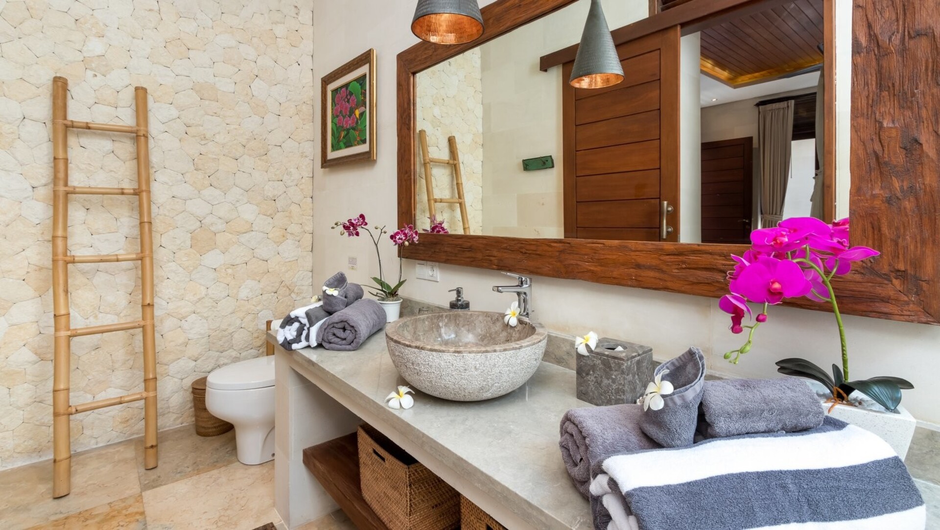 Genießen Sie Ihren Urlaub in einer luxuriösen 5-Sterne-Villa in Candidasa, günstiger als ein Hotel, Villa Bali 2243