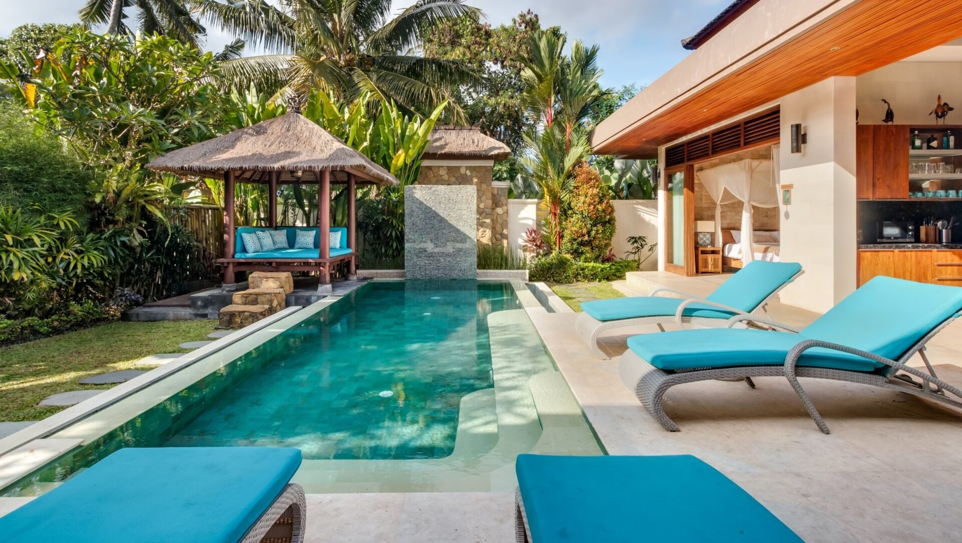 Genießen Sie Ihren Urlaub in einer luxuriösen 5-Sterne-Villa in Candidasa, günstiger als ein Hotel, Villa Bali 2243