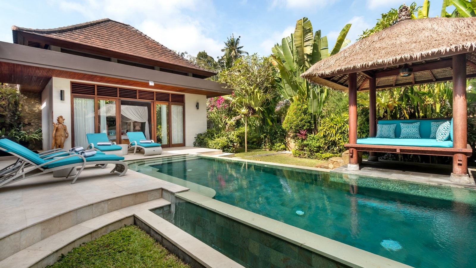 Genießen Sie Ihren Urlaub in einer luxuriösen 5-Sterne-Villa in Candidasa, günstiger als ein Hotel, Villa Bali 2243