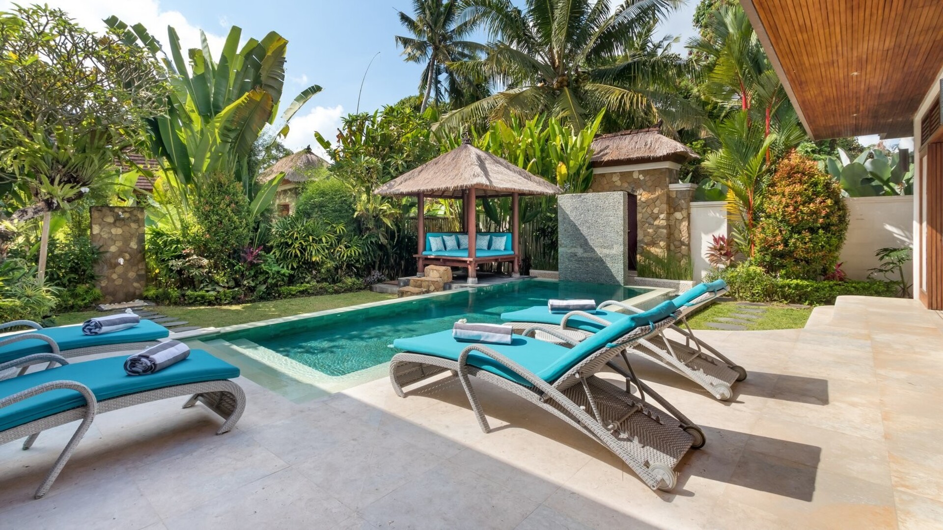 Genießen Sie Ihren Urlaub in einer luxuriösen 5-Sterne-Villa in Candidasa, günstiger als ein Hotel, Villa Bali 2243