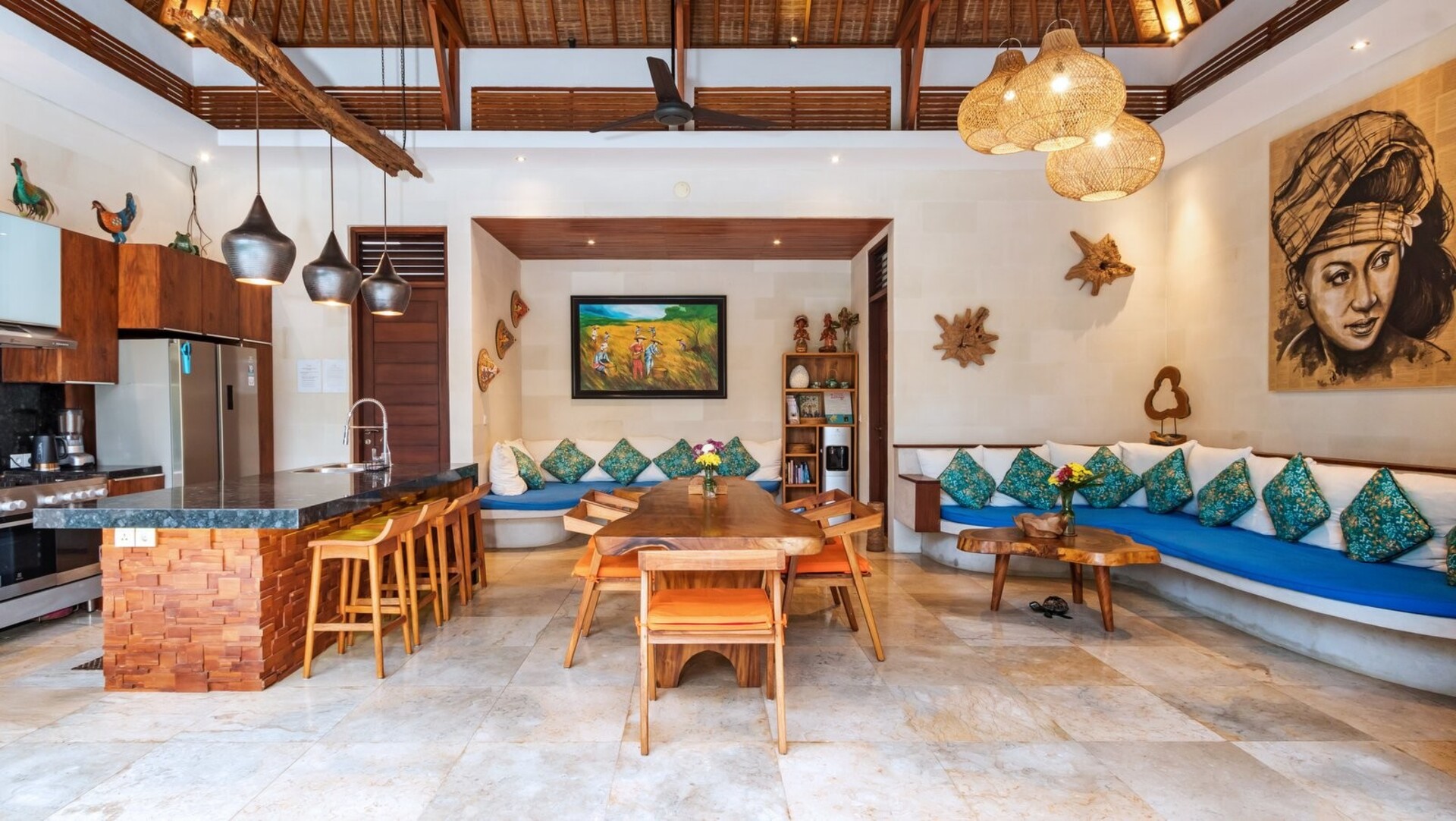 Genießen Sie Ihren Urlaub in einer luxuriösen 5-Sterne-Villa in Candidasa, günstiger als ein Hotel, Villa Bali 2243