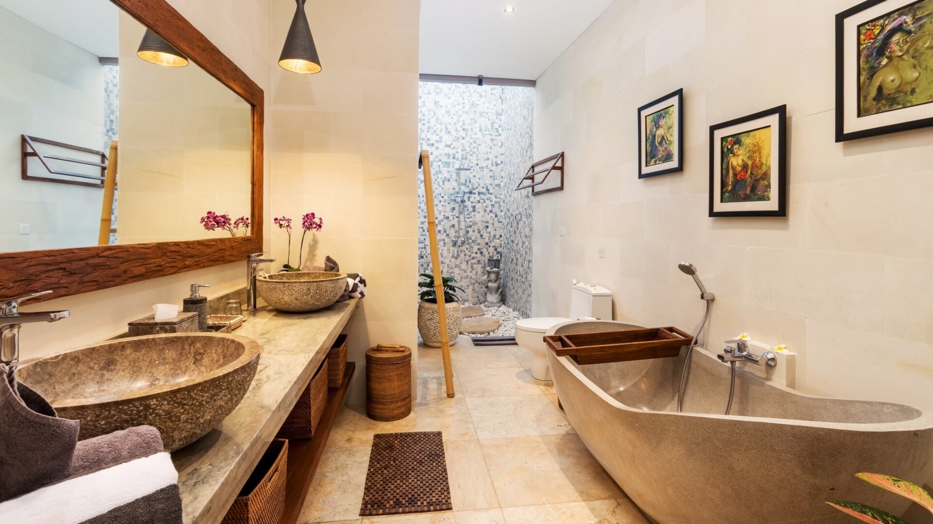 Genießen Sie Ihren Urlaub in einer luxuriösen 5-Sterne-Villa in Candidasa, günstiger als ein Hotel, Villa Bali 2243