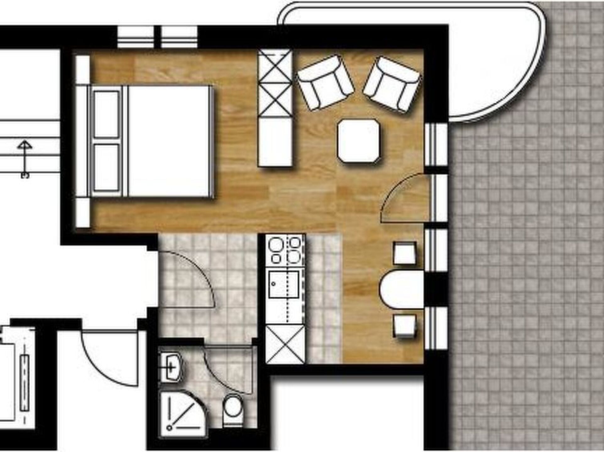 Wallis Zen: Villa Haven mit 1 Schlafzimmer, 1378
