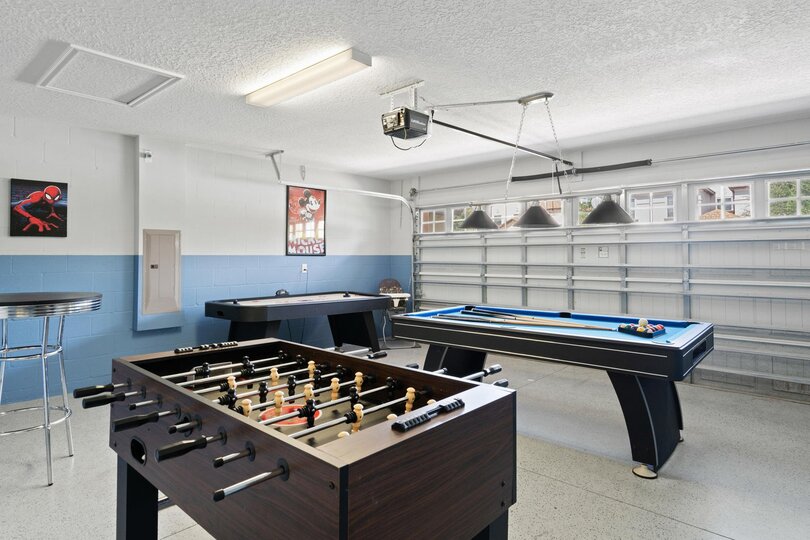 Game Room Air Hockey Foosball Pool Table