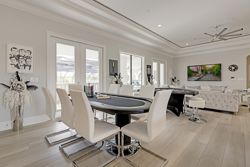 This relaxing loft area features 85-Inch SMART TV