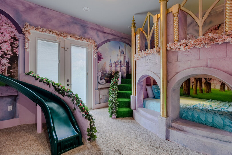 This custom built themed bedroom is perfect for princesses