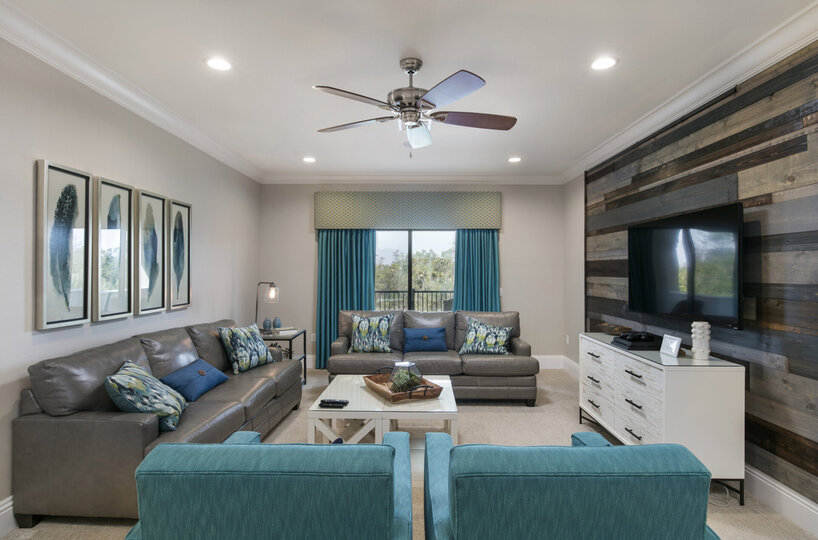 Sit back and relax in the third floor loft area with a 50-inch SMART TV and PlayStation 4