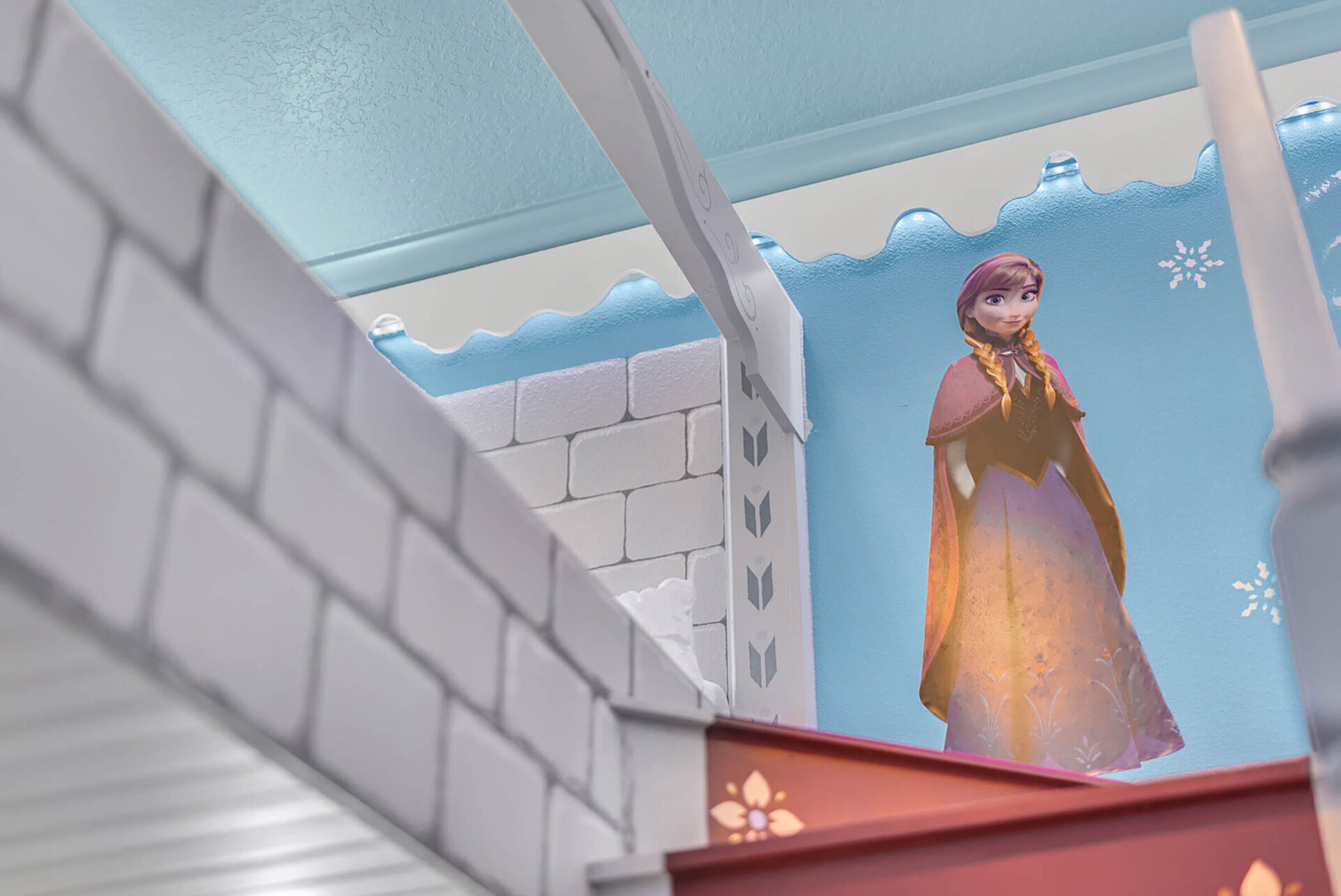Favorite characters are featured all around the room