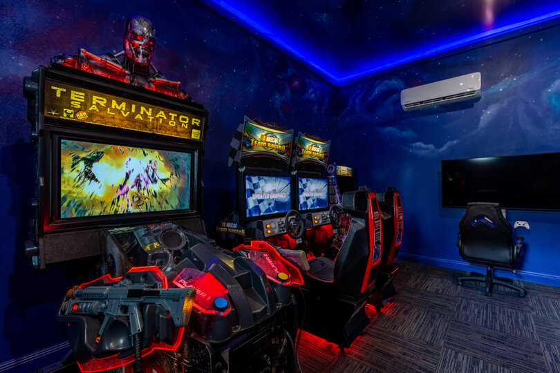 Choose between classic arcade games and modern video game consoles