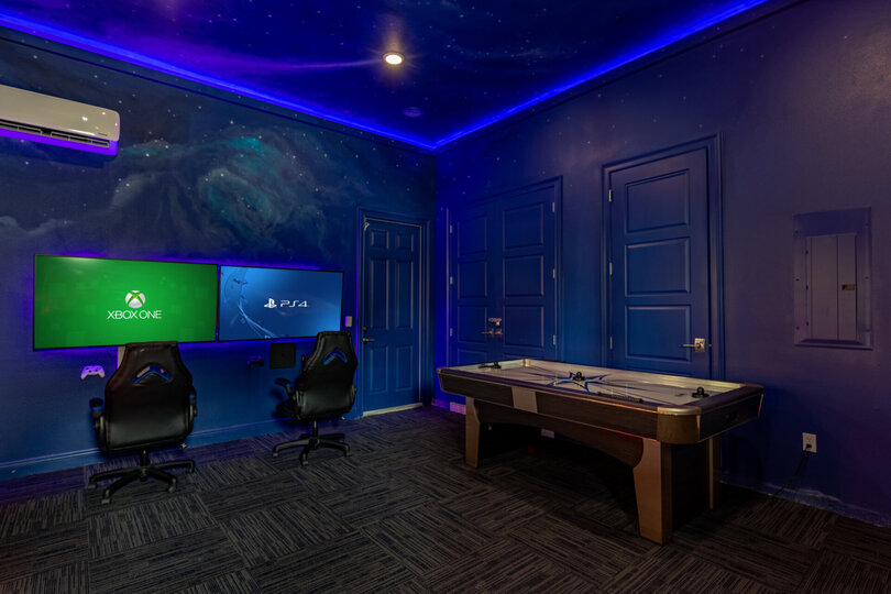 Take a seat at the gaming area