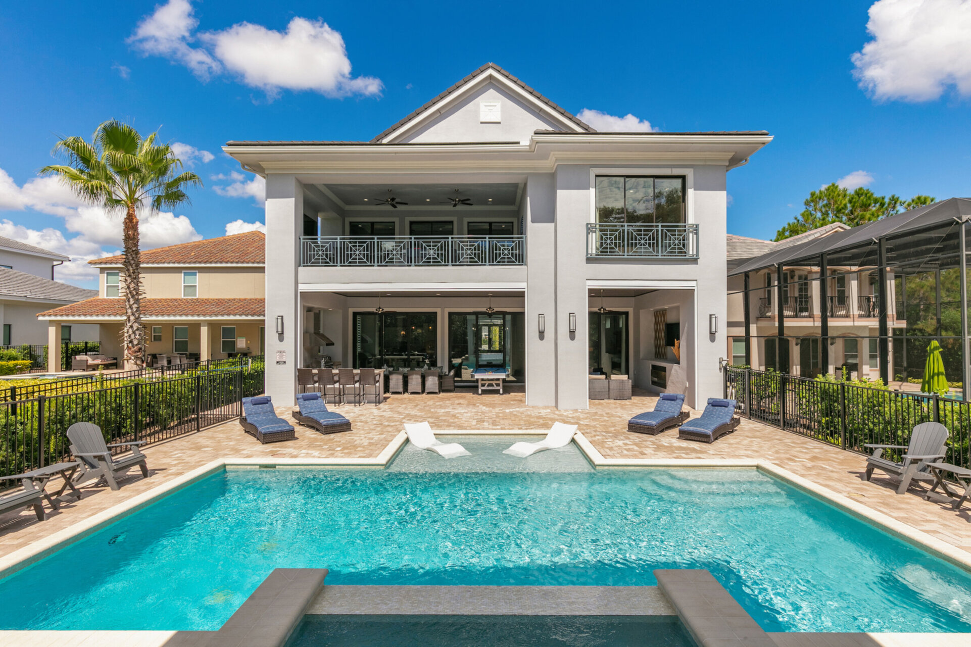 Spend hours in the private pool