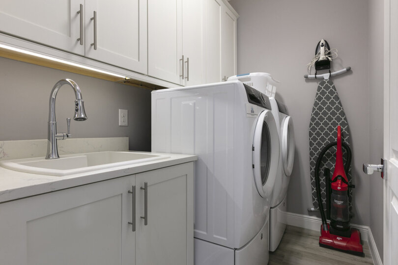 Your own washer and dryer makes laundry easy and convenient