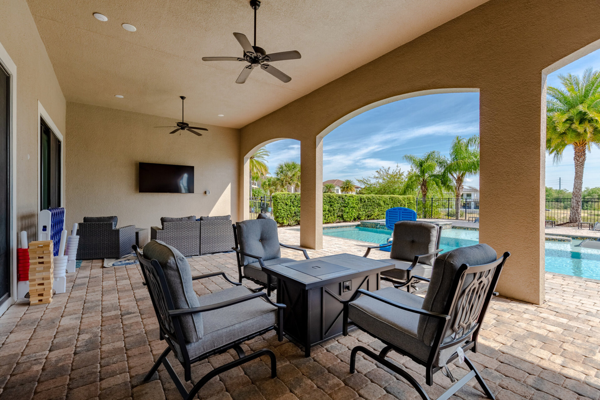 Enjoy quality time around the fire pit