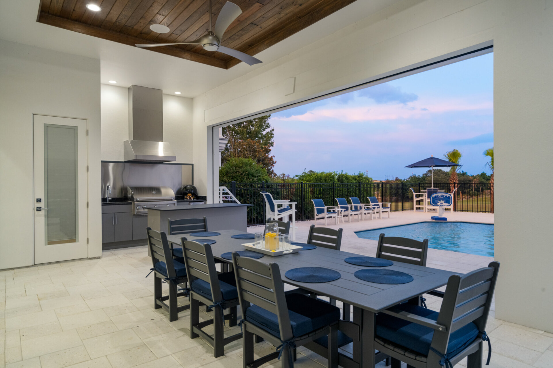 You will love your outdoor dining area with a gas BBQ perfect for the evening grills