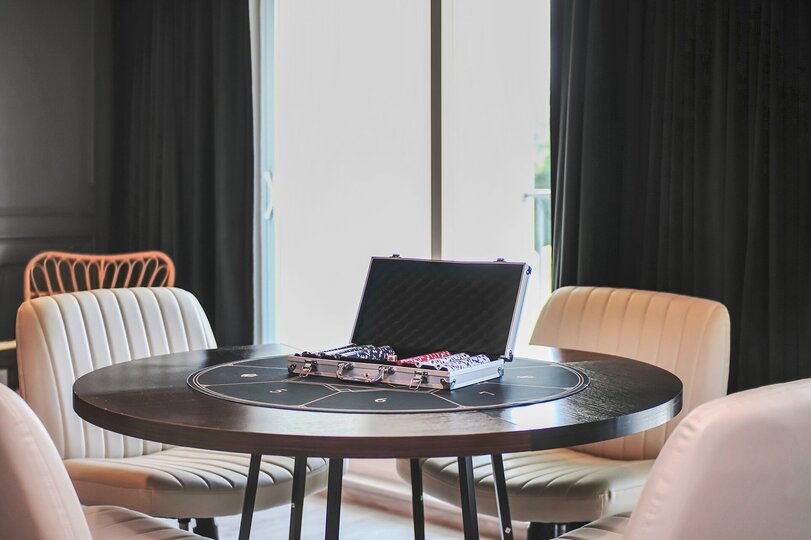 For a different kind of excitement, gather around the table for a round of poker