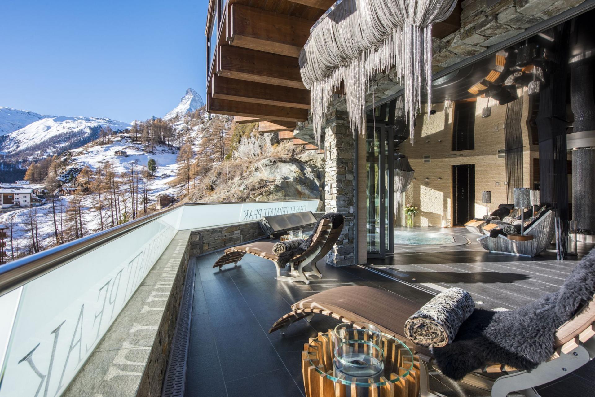 Matterhornblick und alpine Eleganz, Luxus-Walliser-Chalet 1407