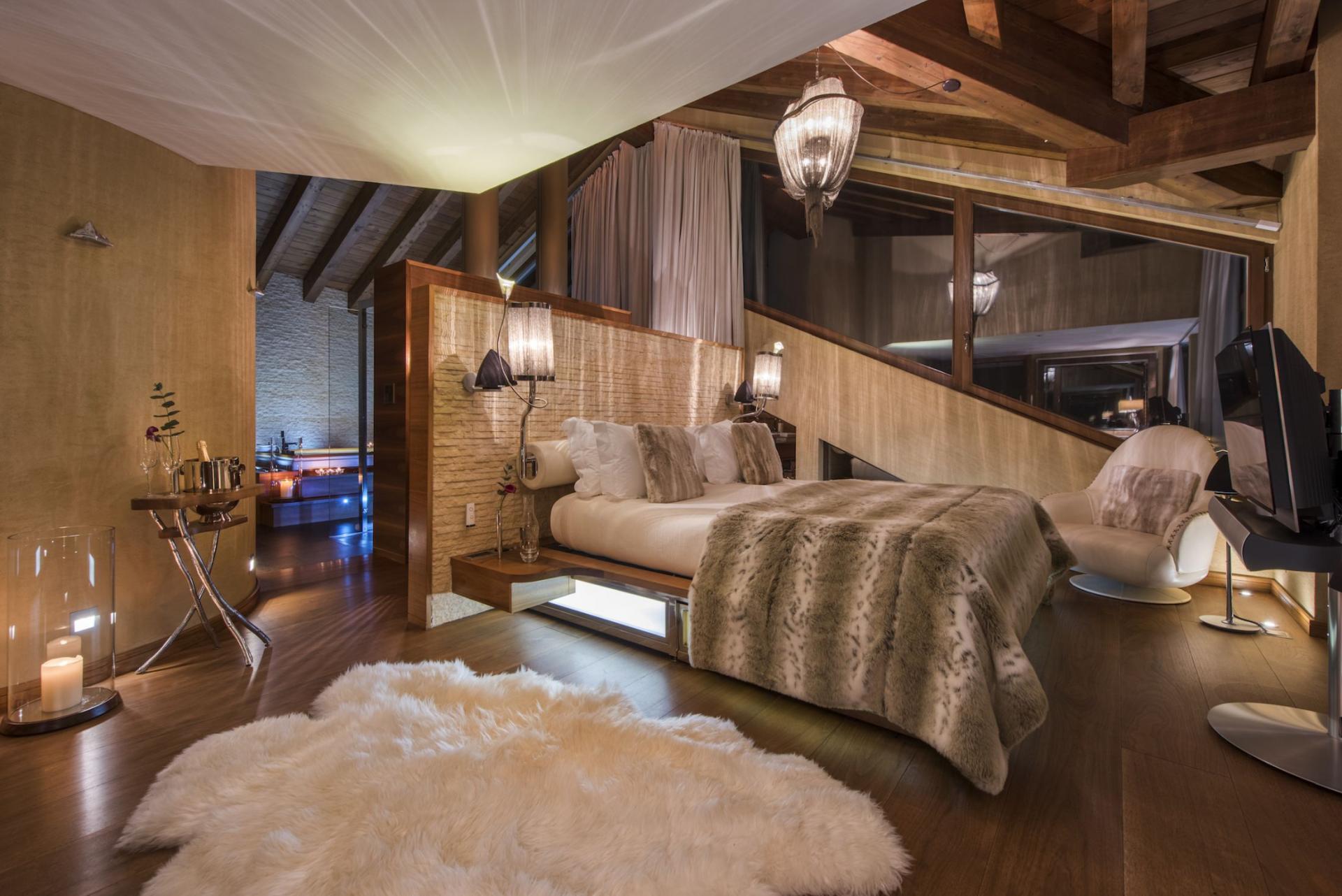 Matterhornblick und alpine Eleganz, Luxus-Walliser-Chalet 1407