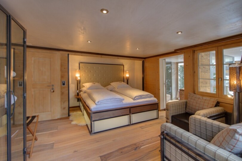 Erhabene Eleganz mit Blick auf das Matterhorn, Wallis Chalet 1012