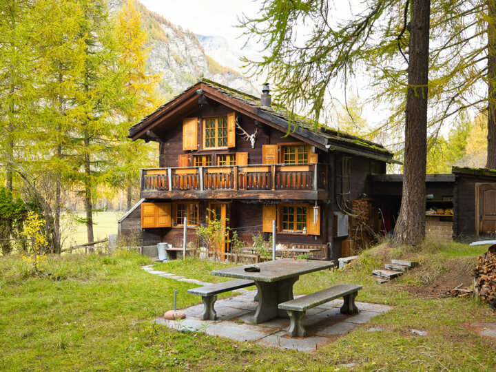 Stilvolle 2-Schlafzimmer-Villa in ruhiger Lage, Wallis Villa 1412, Täsch, Switzerland