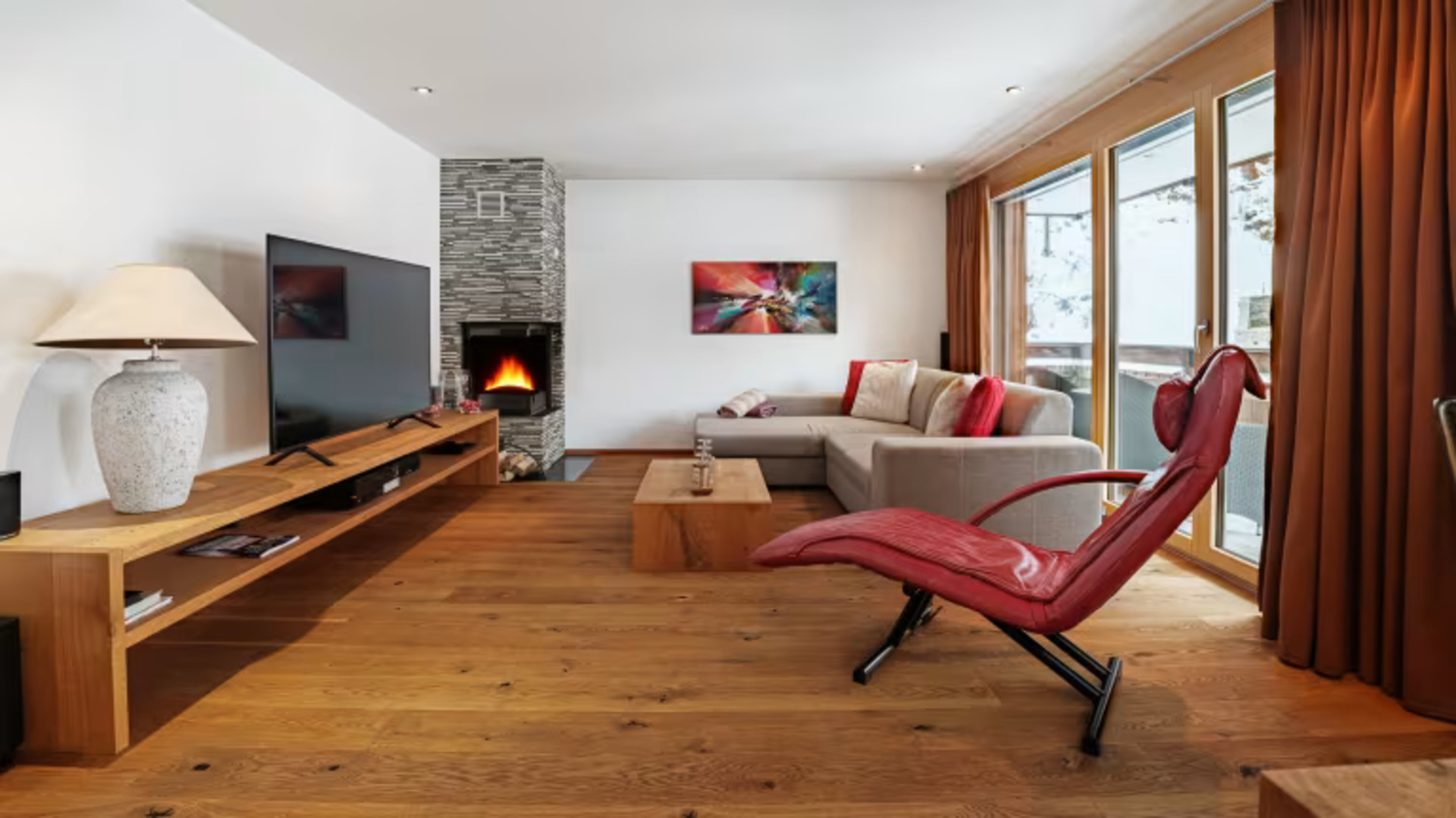Geräumige 3-Zimmer-Wohnung mit Balkon in Zermatt, Wohnung 1238